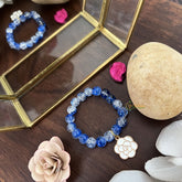 Vriksham Antique Kids Bracelet-White Blue-G17754